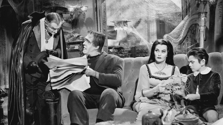 The Munsters in living room