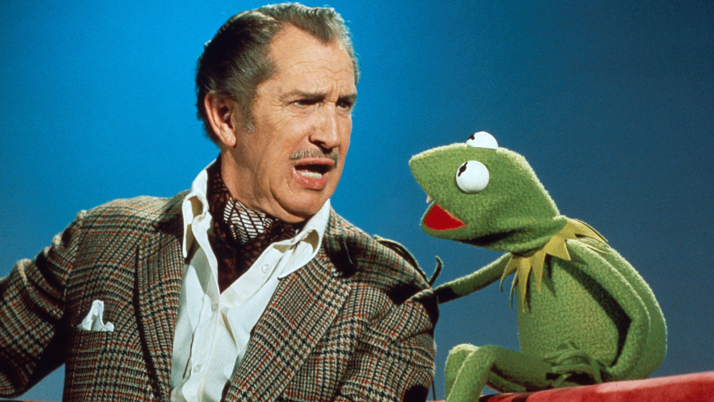 Vincent Price with Kermit the Frog