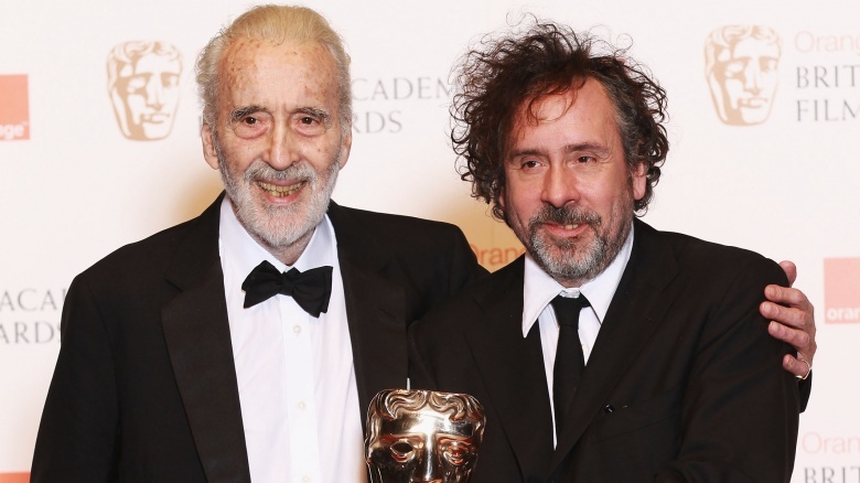 Christopher Lee and Tim Burton