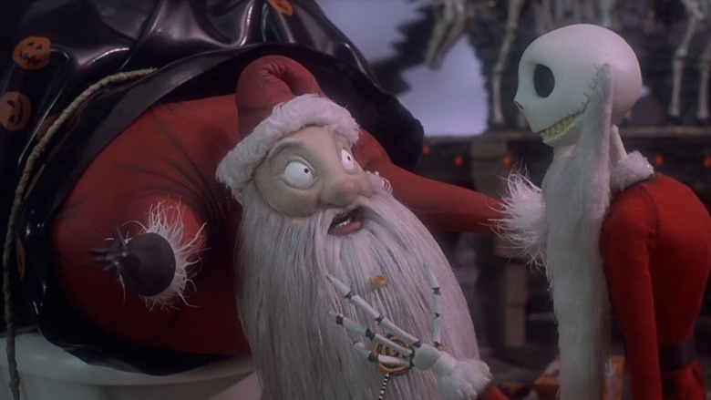 Santa Claus and Jack Skellington