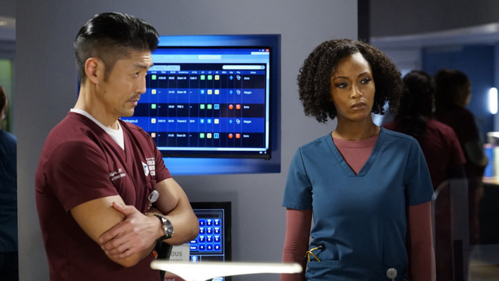 Yaya Decosta and Brian Tee in hospital