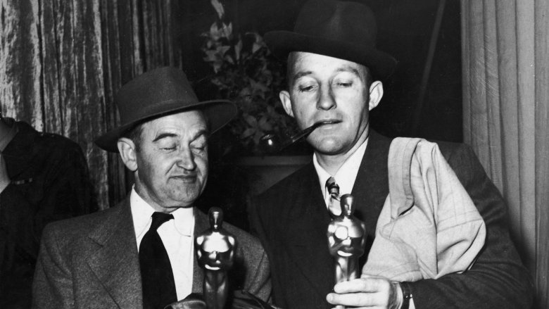 Barry Fitzgerald and Bing Crosby with their Oscars, 1945