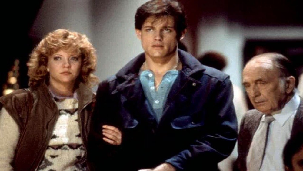 Nancy Allen, Michael Pare, and Eric Christmas