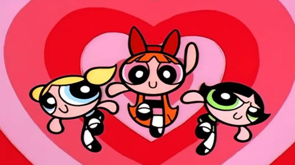 The standard Powerpuff Girls ending screen