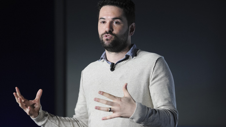 Dan Trachtenberg gesturing