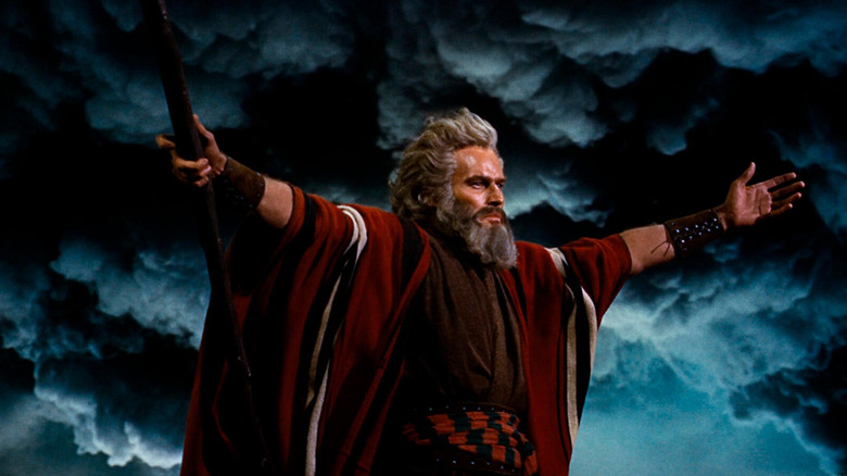 Charlton Heston as Moses in The Ten Commandments