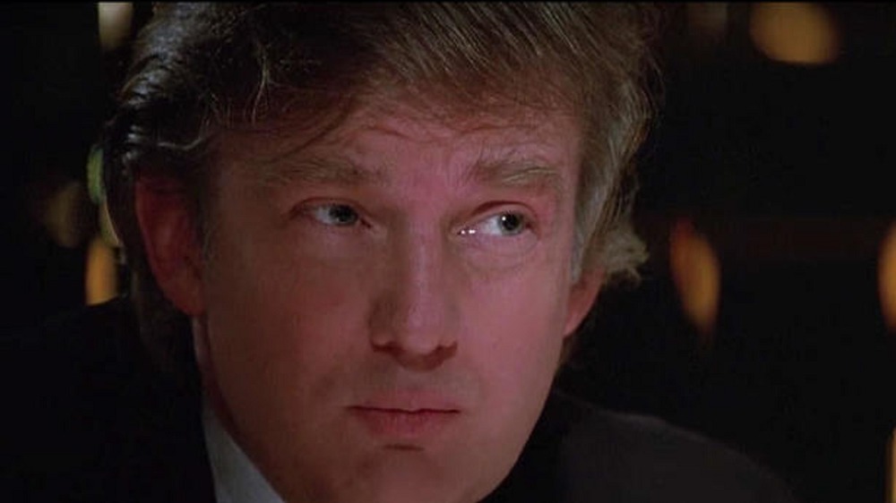 Donald Trump squinting