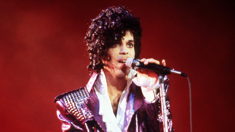 Prince on stage in 1984