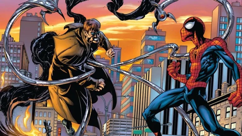 Doc Ock fighting Spider-Man