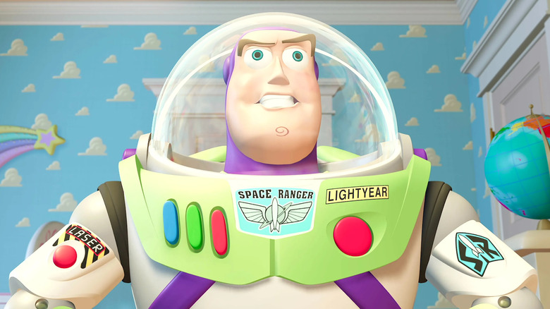 Buzz Lightyear grits teeth