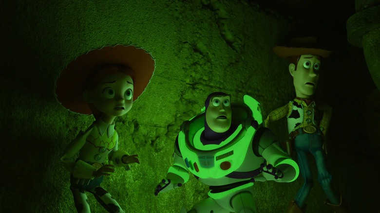 Jessie, Buzz, and Woody afraid