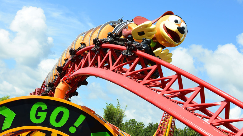 Slinky Dog Dash roller coaster
