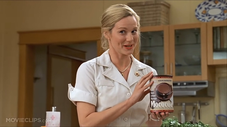 Truman's "wife" Meryl advertises cocoa