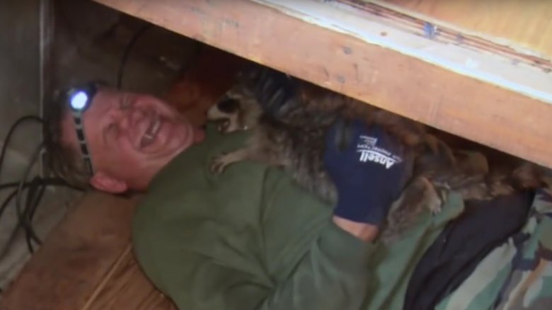 Turtleman under a table