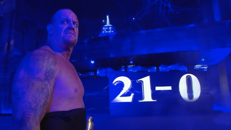 The Undertaker after extended his streak for the last time at Wrestlemania 29