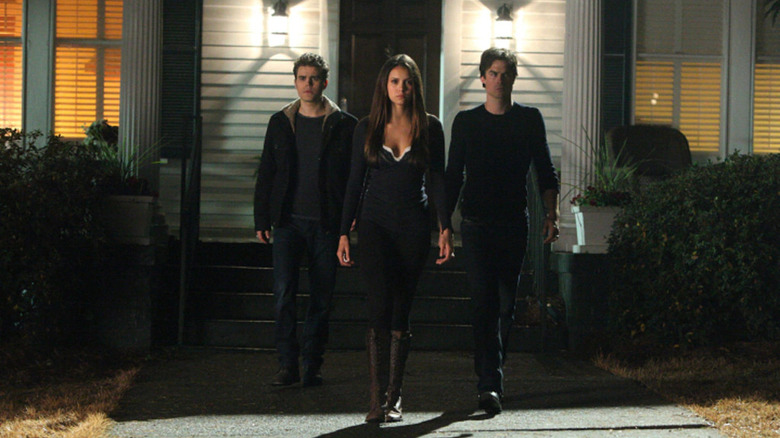 Stefan, Elena, and Damon