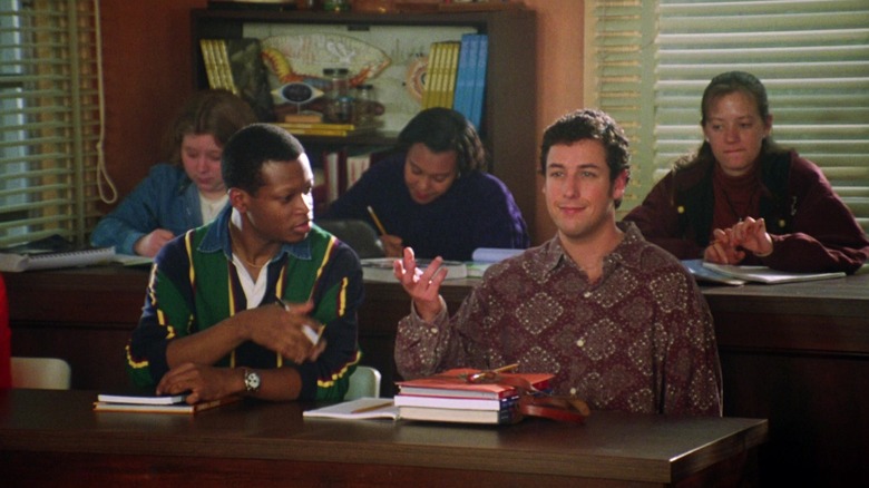 Lawrence Gilliard Jr. and Adam Sandler in class