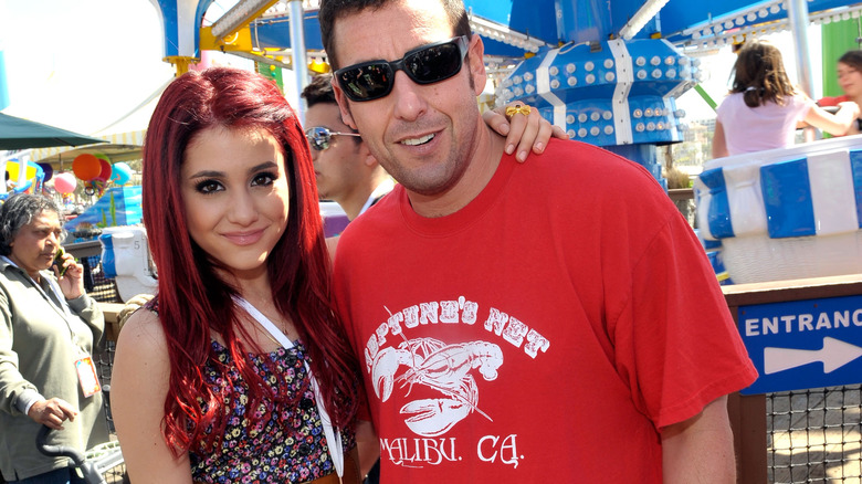 Ariana Grande with Adam Sandler