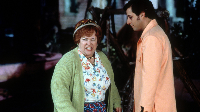 Kathy Bates gets angry next to Adam Sandler