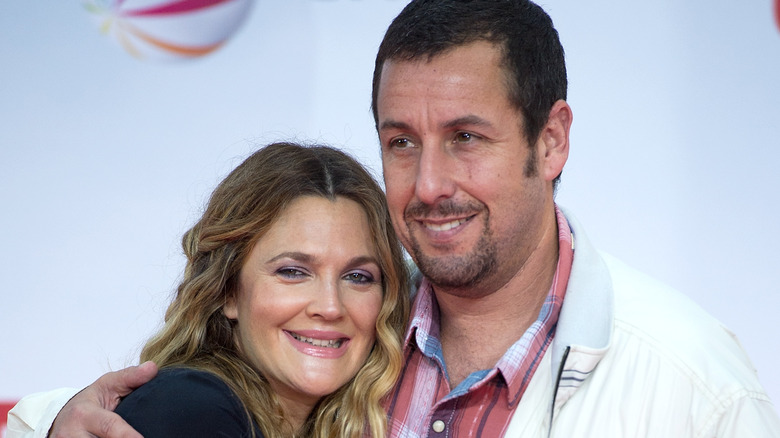 Adam Sandler and Drew Barrymore at Blended premiere