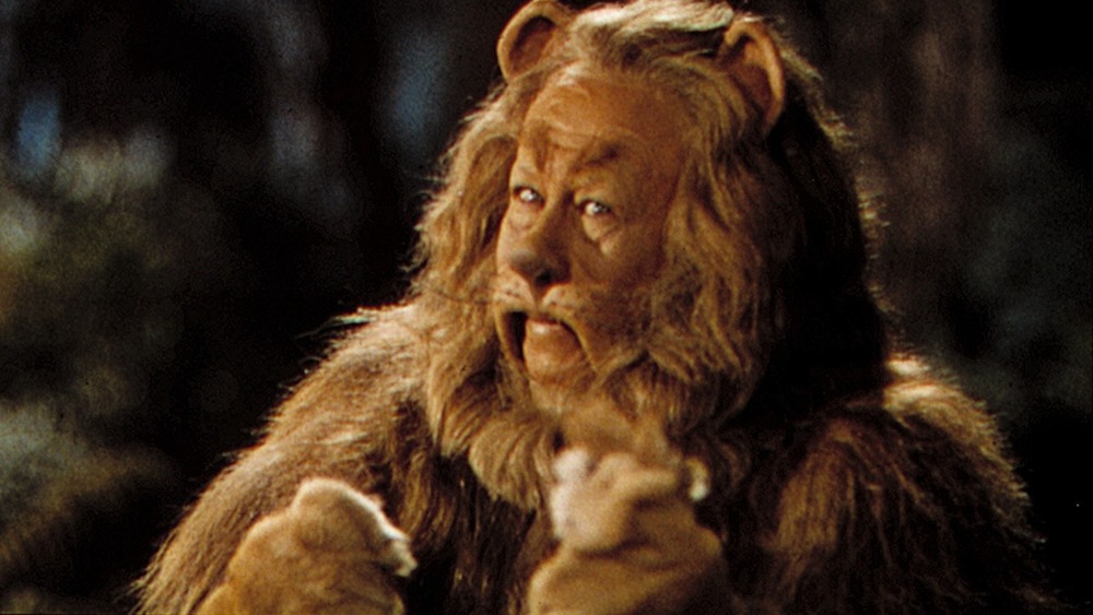 Cowardly Lion starting a fight