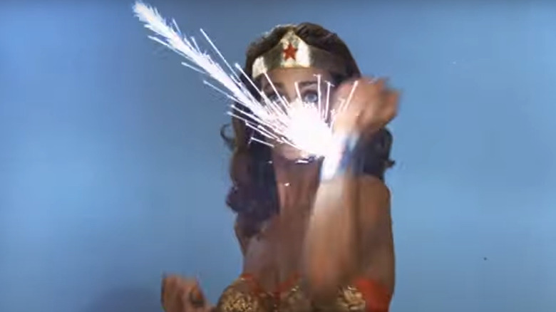 Wonder Woman deflects bullets outside