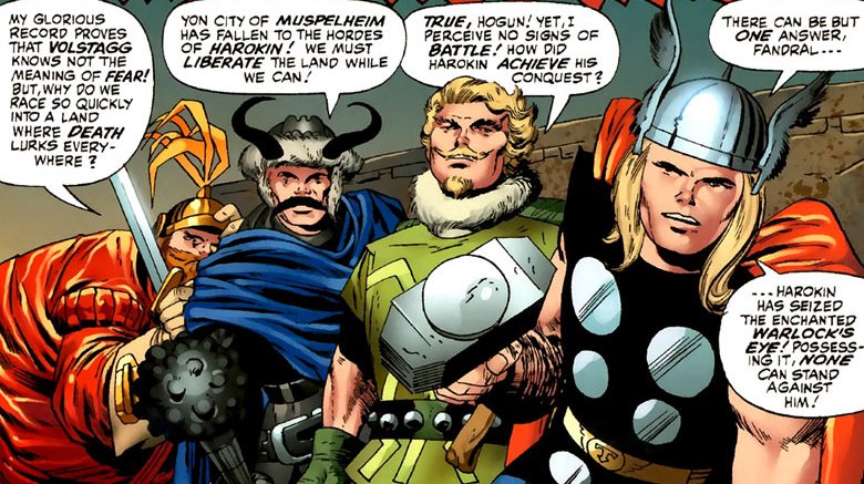 Thor and the Warriors Three