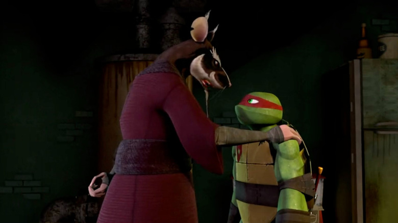 Splinter giving Raph a serious talking to