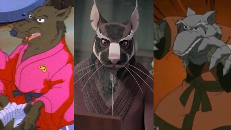 Splinter from the 1987, 2012 and 2003 cartoons