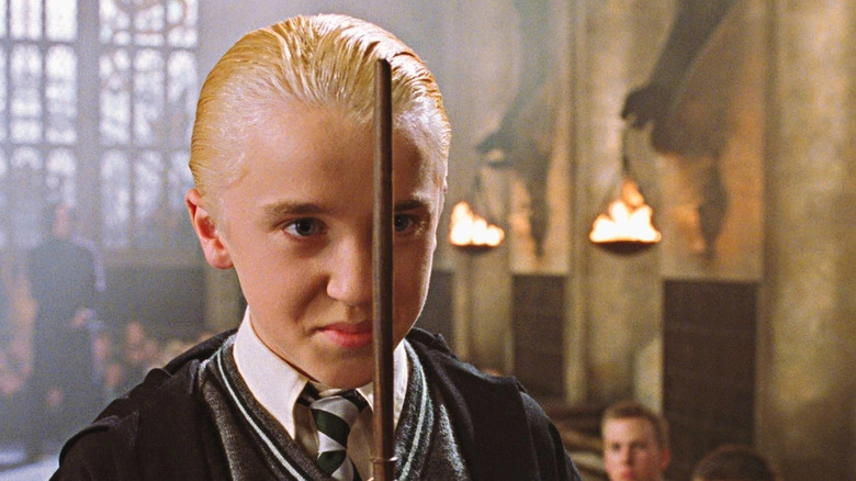 Draco preparing to duel