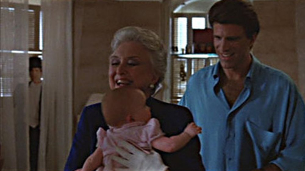 Celeste Holm and Ted Danson in Three Men and a Baby