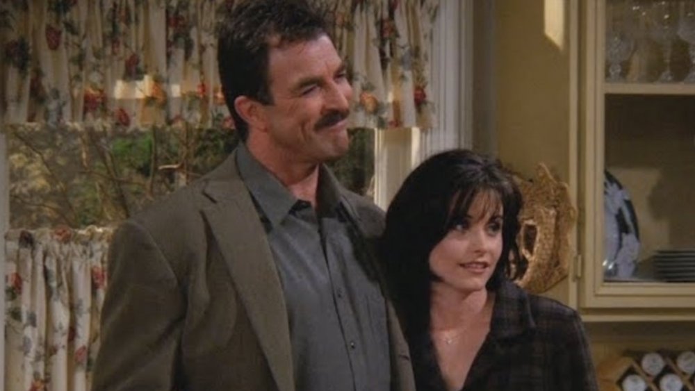 Tom Selleck and Courtney Cox on Friends