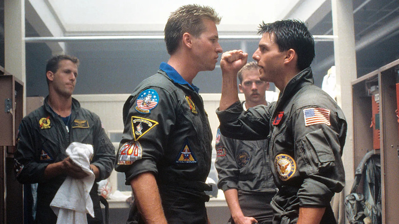 Val Kilmer argues with Tom Cruise Top Gun