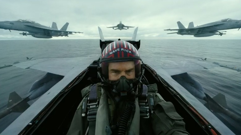 Maverick in a jet in sequel 