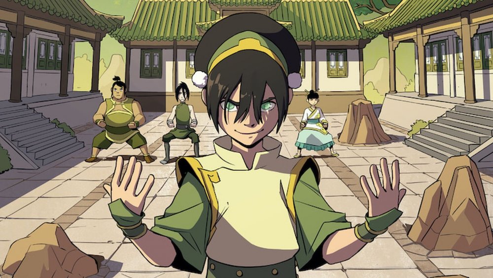 Toph Beifong in Toph Beifong's Metalbending Academy graphic novel