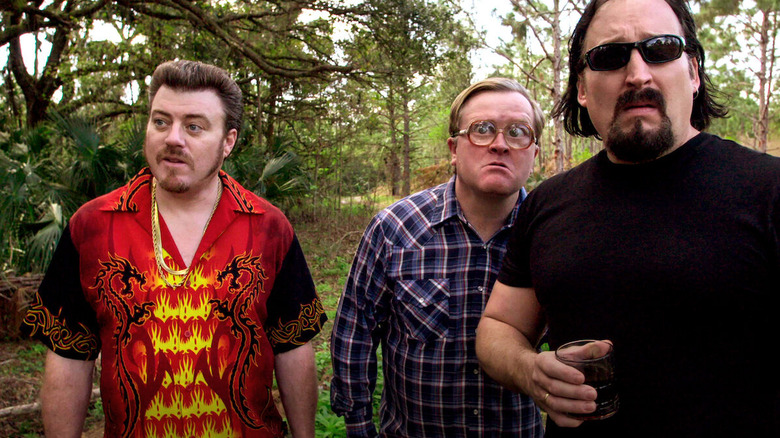 Trailer Park Boys in woods