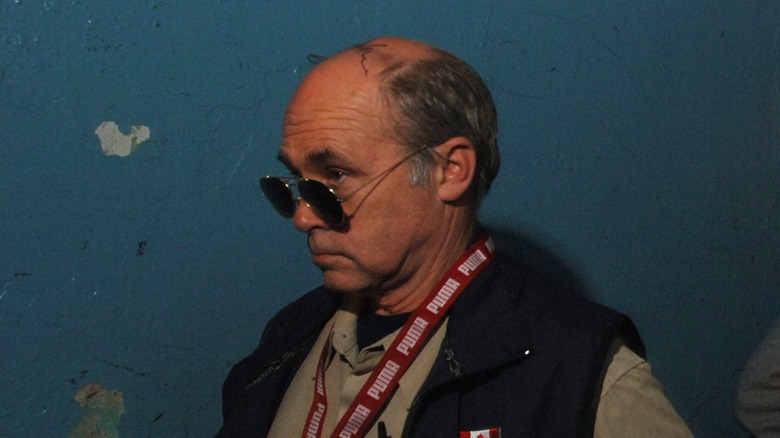 John Dunsworth at hockey game