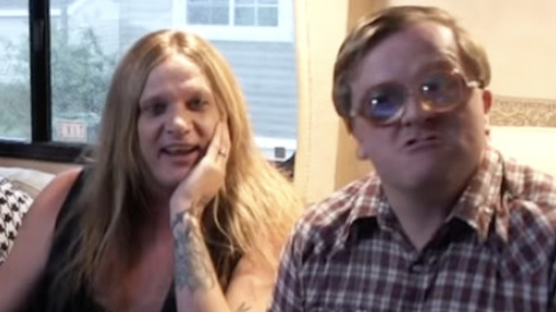 Sebastian Bach and Mike Smith hang out