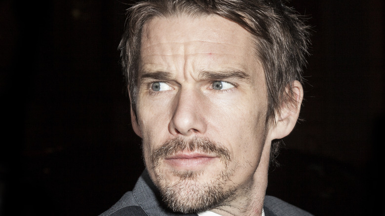 Ethan Hawke looking perturbed 