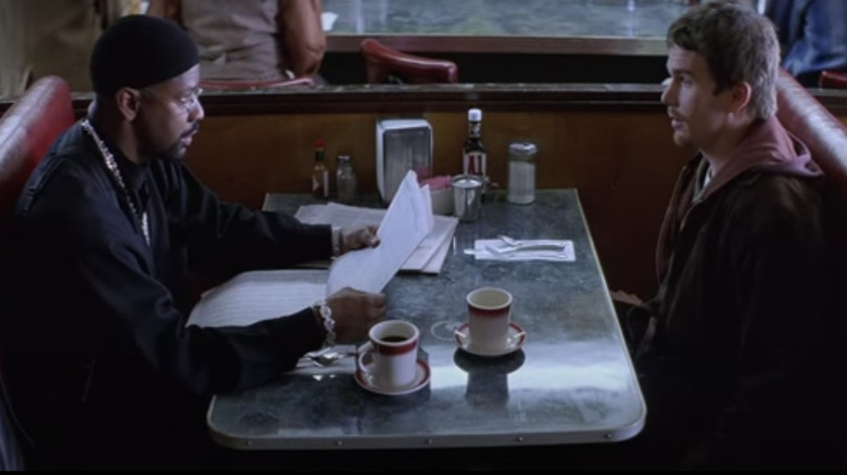 The coffee shop scene in Training Day 