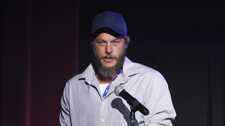 Fimmel speaks at mic