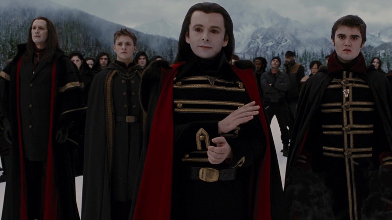 The Volturi on a snowy field