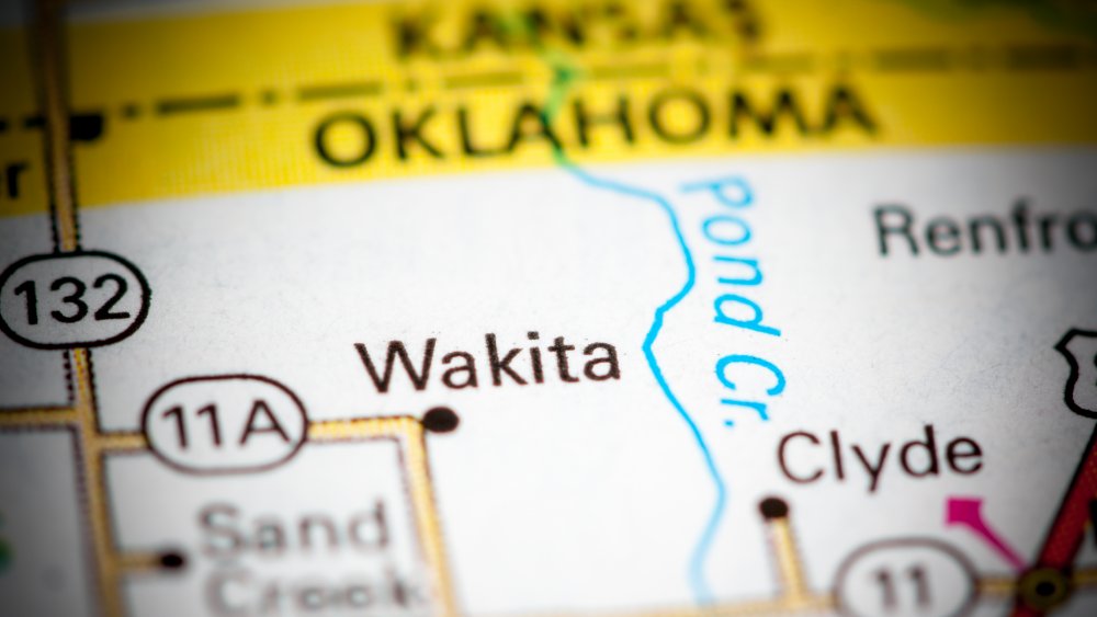 Wakita, OK, USA, on a map