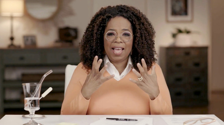 Oprah Winfrey talking