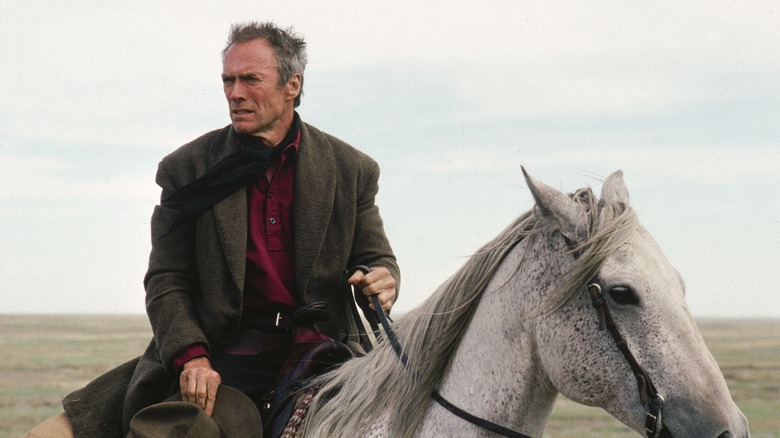 Clint Eastwood on a horse