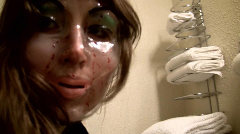 Plastic woman mask from V/H/S