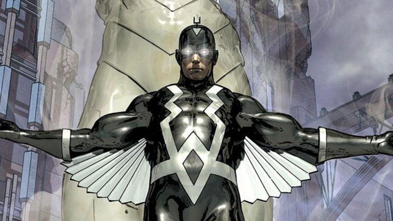 Black Bolt raises arms