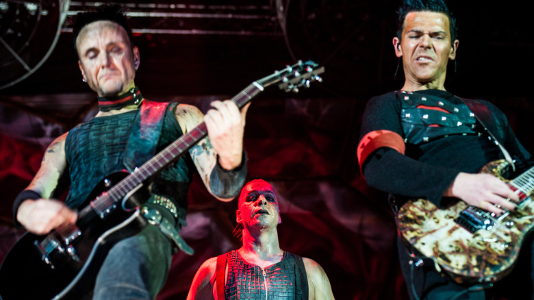 Rammstein on stage