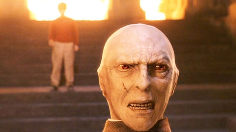 Voldemort behind Quirrel's head