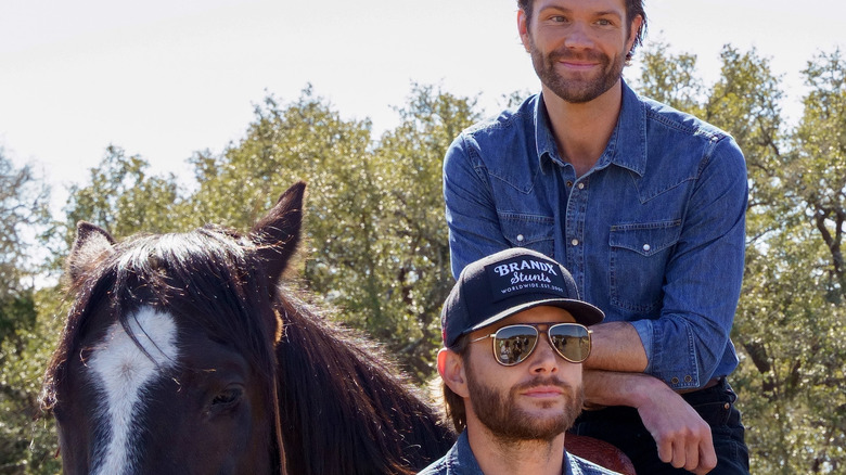 Ackles, Padalecki, and a horse